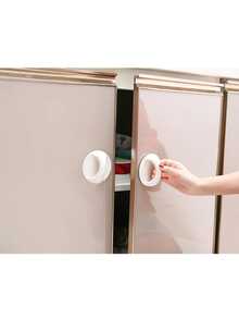 10 peças/5 peças/1 peça Puxador de Porta Sem Furos, Elevador de Tampa de Vaso Sanitário, Puxador Adesivo de Gaveta e Janela, Puxador Adesivo de Armário, Empurre e Puxe Porta Deslizante