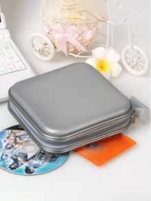 Estuche con 36 ranuras para tarjetas, bolsa de almacenamiento portátil para CD/DVD, diseño a prueba de polvo, adecuado para uso en la oficina y el hogar, preferido por entusiastas de la música y coleccionistas de películas, esencial para viajes, estuche para cargador, accesorios para cámara digital, organizador de cables, organizador electrónico, impermeable para viajes, para tecnología, para mujeres, para hombres