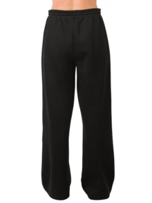 Women's Fleece Cargo Pants Heavyweight Wide Leg Baggy Sweatpants Cotton High Waisted Drawstring And Roomy Cargo Pockets S-XL Regular Plus Size Casual Elastic Waist Thermal Trousers For Women Lounge Casual Outdoor Relaxed Streetwear Gym Womenswear Fall & Winter Outfits Bottoms Dress - 黑色 - 查看 2