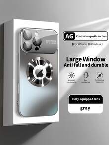 钛金奢华哑光手机壳，兼容，防震，支持磁吸无线充电，玻璃摄像头镜头保护，兼容 17/17 Pro/17 Pro Max/16/16 Pro/16 Pro Max、15/15 Pro/15 Pro Max、14 Pro/14 Pro Max/14/13 Pro Max/13 Pro/13/12 Pro Max/12 Pro/12/11/11 Pro Max - 灰色 - 查看 27