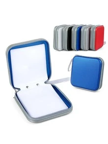 Estuche con 36 ranuras para tarjetas, bolsa de almacenamiento portátil para CD/DVD, diseño a prueba de polvo, adecuado para uso en la oficina y el hogar, preferido por entusiastas de la música y coleccionistas de películas, esencial para viajes, estuche para cargador, accesorios para cámara digital, organizador de cables, organizador electrónico, impermeable para viajes, para tecnología, para mujeres, para hombres