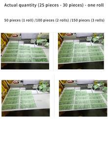 150 个香味抽绳垃圾袋，带有蝴蝶印花和甜虫香味，中型抽绳垃圾袋，抗撕裂香味垃圾桶内衬，适用于家庭、厨房、浴室或办公室。 - 綠色 - 查看 12