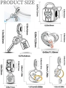 1Count Love Lock Two Pieces Set, Ring Pendant The Beauty Of The World Is Intertwined With You You Can Give Friends, Girlfriends, Lovers Valentine's Day, Halloween, Thanksgiving, Christmas, Anniversaries, Parties And Other Holiday Gifts