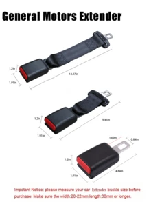 Car Interior Extender Plus Size Belt Auxiliary Strap Extension Buckle, Car Extension Band Clip Extension Universal Car Accessories Extender