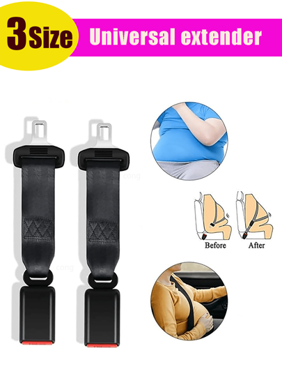 Car Interior Extender Plus Size Belt Auxiliary Strap Extension Buckle, Car Extension Band Clip Extension Universal Car Accessories Extender