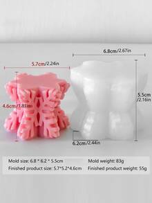 1pc Unique Snowflake Candle Mold - Soft Silicone, High Temperature, Beautiful Christmas Snowflake Design, Perfect For DIY Home Decoration And Thoughtful Gifts, Candle Making Supplies Christmas Decorations Room Decor, Christmas Gifts