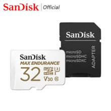 SANDISK Sandisk Micro Sd Card, U3 4K V30 Memory Card, 64G 128G 256G TF Flash Card For Monitor/ Camera/ Driving Recorder, SQQVR