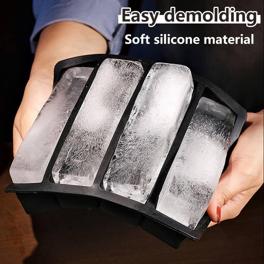 1pc 4 Inch Long Ice Cube Mold, Silicone Material Butter Mold Tray, DIY, Ice Cube Silicone Mold, Kitchen Accessories, Home, Ice Cube Tray, Bar Accessories