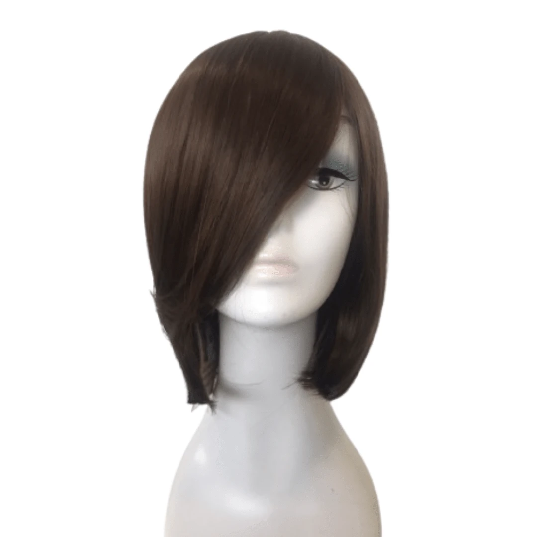 Short Long Bob Wig 40cm - Modern Cut, High Quality Fiber | Yan Hair Various Colors Everyday Fantasy Cosplay - 棕色 - 查看 1