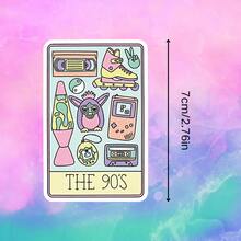 Os anos 90 são ideais para laptops, notebooks, garrafas de água, equipamentos de jogos, mesas de estudo e áreas pessoais. Excelente para fãs de jogos retrô, amantes do humor, não