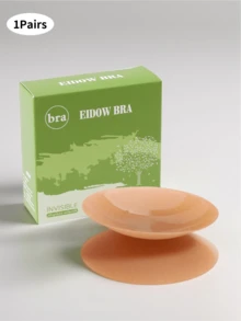 2 pares de protetores de mamilo ultrafinos reutilizáveis com caixa de presente para armazenamento, protetores de mamilo invisíveis e autoadesivos sem alças para fácil transporte, roupas íntimas e acessórios para evitar inchaços embaraçosos