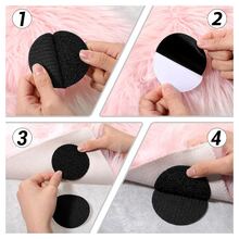 5/10/20pcs Hook-And-Loop Fastener - Double-Sided Adhesive Back - Heavy-Duty Carpet Holding Pad - Wall-Mounted Telephone Installation Tape, Suitable For Home Office Telephone Installation