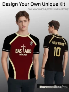 Blue Lock Anime Bastard Munich Football Jersey, Anime Unisex Soccer Jersey, Kaiser 10, ISAG 11 Cosplay Shirt, Anime Gift For Him Or Her, Halloween, Thanksgiving, Christmas And New Year Gifts