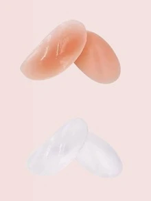 1 Pair Of Silicone Shoulder Pads, Shoulder Beauty Non-Slip Narrow Side Self-Adhesive Invisible Shoulder Pads