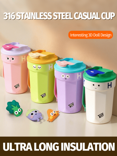 1 Piece, Insulated Stainless Steel Water Cup - Portable Travel Cup For Camping And Hiking, Perfect For Outdoor Drinks And Birthday Gifts - Insulated For Hot And Cold Drinks - Perfect For Both Men And Women Going Out