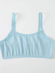 6 piezas de camisetas interiores ligeras y transpirables para niñas, de estilo sencillo, para edades de 8 a 12 años - Multicolor - Ver 5