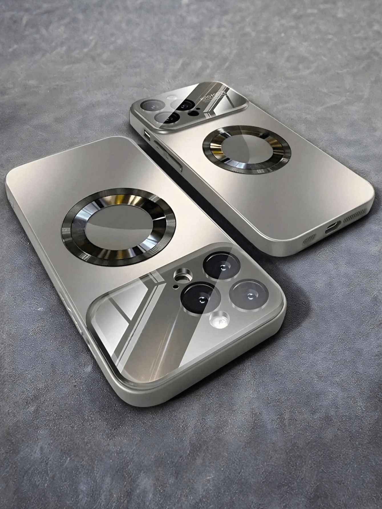 钛金奢华哑光手机壳，兼容，防震，支持磁吸无线充电，玻璃摄像头镜头保护，兼容 17/17 Pro/17 Pro Max/16/16 Pro/16 Pro Max、15/15 Pro/15 Pro Max、14 Pro/14 Pro Max/14/13 Pro Max/13 Pro/13/12 Pro Max/12 Pro/12/11/11 Pro Max - 灰色 - 查看 1