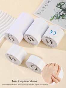 1 rolo Fita Adesiva para Seios Plus Size, Levanta e Firma os Seios, Capa para Mamilos Respirável, Fita Adesiva para Levantar Seios Grandes de Tamanho A-F!