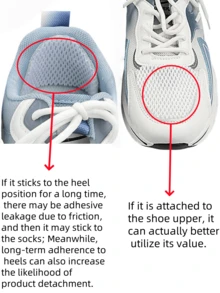 2pcs Sports Shoes Mesh Inner Lining Repair Patches, Self-Adhesive Heel Protector, Invisible Sneaker Damage Repair Stickers,Shoe,Spring Summer Picks,Brides Maid Gifts,Room,Bedroom Decor,Beach,Travel,For Men,For Women,Vacation,Cute Stuff - Multicolor - View 3