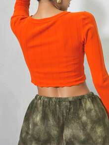 DUKEZA 女式上衣 - 橘色 - 查看 2