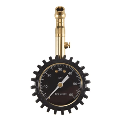 Jeatearly Tire Pressure Gauge - (0-60 PSI) Heavy Duty, Accurate With Glow Dial, Low High Air