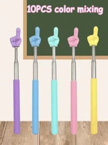 5pcs Classroom Use Extendable Pointer Stick, Extendable Pointer Stick, Suitable For Teachers, Extendable Finger Pointer, Extendable Reading Supplies Birthday Gift - Multicolor - View 17