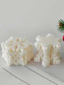 1pc Unique Snowflake Candle Mold - Soft Silicone, High Temperature, Beautiful Christmas Snowflake Design, Perfect For DIY Home Decoration And Thoughtful Gifts, Candle Making Supplies Christmas Decorations Room Decor, Christmas Gifts