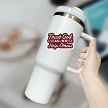 Vertraue Gott, räume auf, hilf anderen - Aufkleber für Genesung und emotionale Nüchternheit - ideal zum Dekorieren von Laptops, Wasserflaschen, Notizbüchern und mehr, langanhaltend und