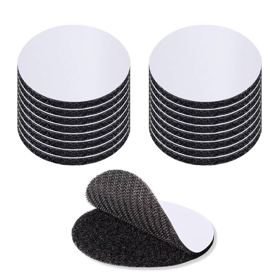 5/10/20pcs Hook-And-Loop Fastener - Double-Sided Adhesive Back - Heavy-Duty Carpet Holding Pad - Wall-Mounted Telephone Installation Tape, Suitable For Home Office Telephone Installation