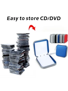 Estuche con 36 ranuras para tarjetas, bolsa de almacenamiento portátil para CD/DVD, diseño a prueba de polvo, adecuado para uso en la oficina y el hogar, preferido por entusiastas de la música y coleccionistas de películas, esencial para viajes, estuche para cargador, accesorios para cámara digital, organizador de cables, organizador electrónico, impermeable para viajes, para tecnología, para mujeres, para hombres