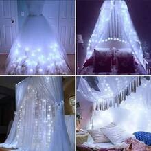 Dây đèn LED 20m/200, Dây đèn bằng đồng chạy bằng pin, Thích hợp làm quà tặng, trang trí, phòng ngủ, Giáng sinh, Tiệc tùng, Đám cưới, Halloween, Bó hoa, Vườn, 3 mét/5m/10m/15m/20m (Không bao gồm pin) - trắng - Xem 2