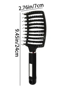 Cepillo de pelo de cerdas de jabalí con arco grande hueco, adecuado para hombres y mujeres, con función de masaje del cuero cabelludo, se puede usar para cabello seco y húmedo, fácil de transportar. Es un regalo ideal para el Día de San Valentín y el Día de la Madre. - Multicolor - Ver 7