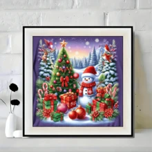 1 套成人钻石画马赛克艺术套件，全圆形钻石宝石画套装，可作为家居装饰礼物，尺寸 30x30cm/11.81x11.81 英寸 - 彩色 - 查看 3