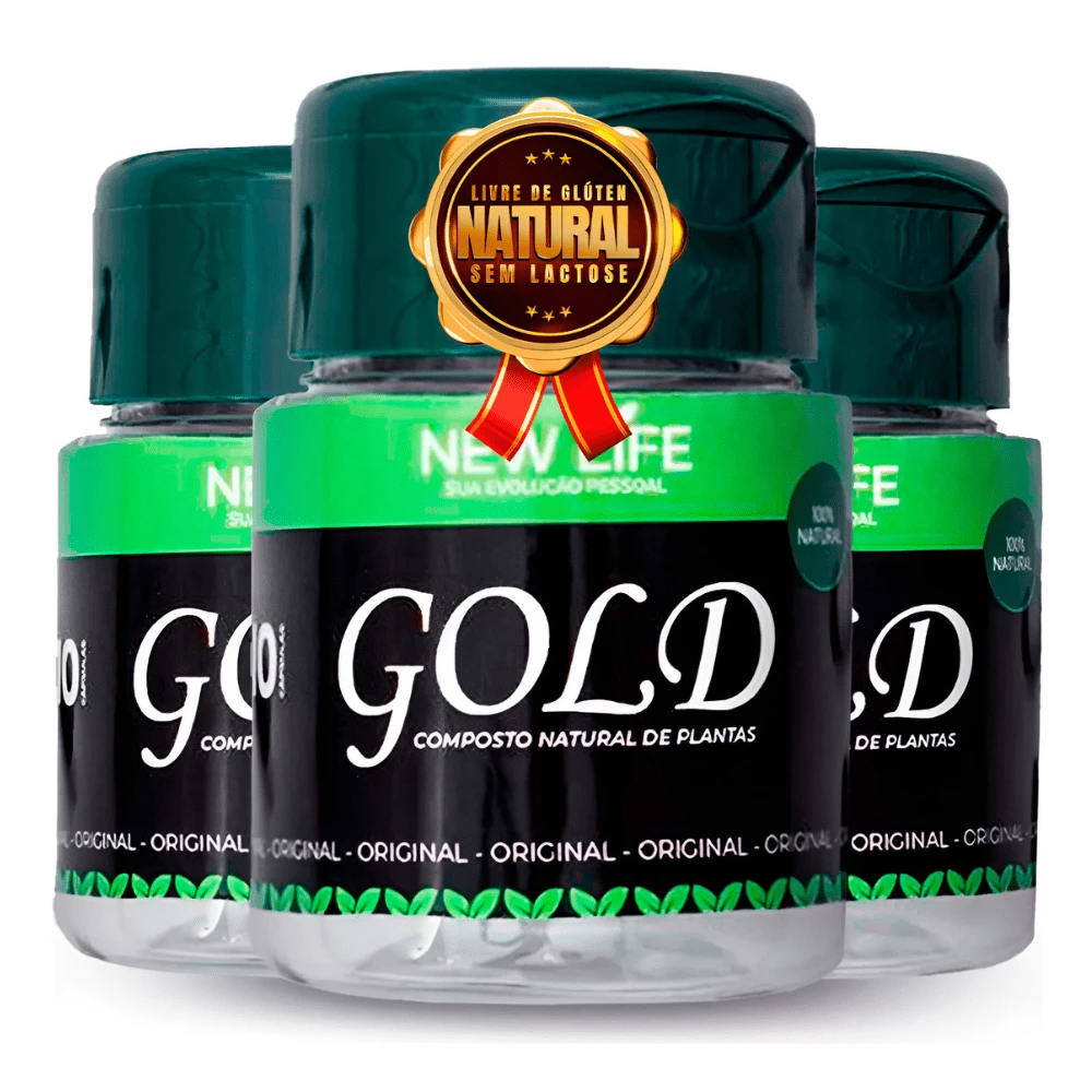 Kit 3 New Life Gold Supplement Capsules 60g 30 Days Natural Product In Premium Capsules - 其他 - 查看 1