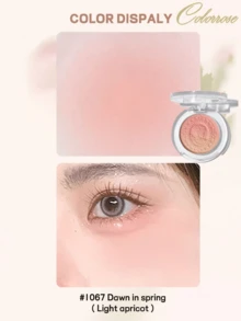 COLORROSE 渐变腮红、闪光腮红粉、高显色度、可混合、闪亮闪光面部腮红、轻盈、柔滑、高光和眼影合一、面部美容化妆品 - 1067春日晨光 - 查看 5