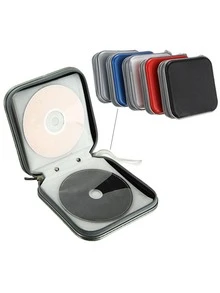 Estuche con 36 ranuras para tarjetas, bolsa de almacenamiento portátil para CD/DVD, diseño a prueba de polvo, adecuado para uso en la oficina y el hogar, preferido por entusiastas de la música y coleccionistas de películas, esencial para viajes, estuche para cargador, accesorios para cámara digital, organizador de cables, organizador electrónico, impermeable para viajes, para tecnología, para mujeres, para hombres
