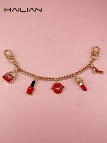 HAILIAN Alloy Bag Extension Chains, Bag Pendants And Shoulder Straps, Inlaid With Diamond Flowers, Bows, Balloon Dogs And Moons, Can Be Used As Bag Pendants, Extension Chains, Bag Shoulder Straps, And Are Also Suitable As Small Gifts For Family, Friends And Lovers On Birthdays, Holidays And Back-To-School Seasons.