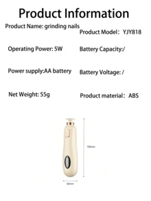 7pcs Portable Electric Baby Nail Clipper Set, Baby Nail Clippers, For Children, 6 Grinding Heads, Quiet Design, Nail Clippers Specially Designed For Newborns - Multicolor - View 12