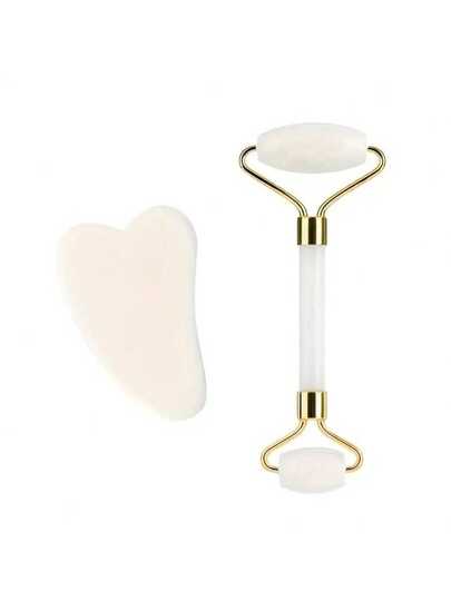 Resin Gua Sha massagebräda, Rosenrosa Gua Sha-bräda, Jade ansiktsmassageverktyg, Gua Sha massageverktyg, Lämplig för ansikte, nacke, rygg och kropp