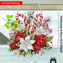 Pandantiv cu pictură cu diamant peisagistic pentru adulți, formă specială de diamant cristal DIY, pictură acrilică cu diamant, set de decor pentru ferestre, decor de perete suspendat pentru casă și grădină