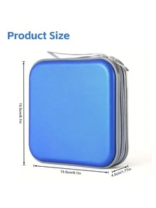 Estuche con 36 ranuras para tarjetas, bolsa de almacenamiento portátil para CD/DVD, diseño a prueba de polvo, adecuado para uso en la oficina y el hogar, preferido por entusiastas de la música y coleccionistas de películas, esencial para viajes, estuche para cargador, accesorios para cámara digital, organizador de cables, organizador electrónico, impermeable para viajes, para tecnología, para mujeres, para hombres