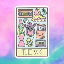 Os anos 90 são ideais para laptops, notebooks, garrafas de água, equipamentos de jogos, mesas de estudo e áreas pessoais. Excelente para fãs de jogos retrô, amantes do humor, não