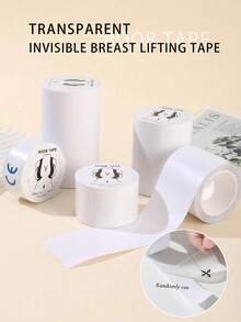 1 rolo Fita Adesiva para Seios Plus Size, Levanta e Firma os Seios, Capa para Mamilos Respirável, Fita Adesiva para Levantar Seios Grandes de Tamanho A-F!
