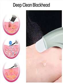 1 件不锈钢黑头去除刮刀，多功能面部按摩清洁工具，面部刷，黑头去除工具 - 彩色 - 查看 4