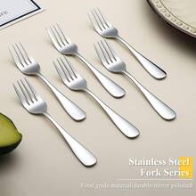 1/3/6/12 Peças Garfos de Sobremesa, 17 cm de Comprimento, Conjunto de Garfos de Pastelaria de Aço Inoxidável, Garfo de Frutas, Mini Garfo de Bolo, Garfo de Aperitivo, Adequado para Uso Familiar, Casamento, Festa, Café, Restaurante, Pode ser Lavado na Máquina de Lavar Louça, Suprimentos para Festa de Natal, Suprimentos para Festa de Halloween - Multicolorido - Visão 2