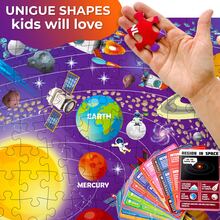 QUOKKA Search And Find Puzzles For Kids Ages 4-6 - Riddle Kids Puzzles 6-8 Years Old With Illustrated Guessing Cards - Space - View 3