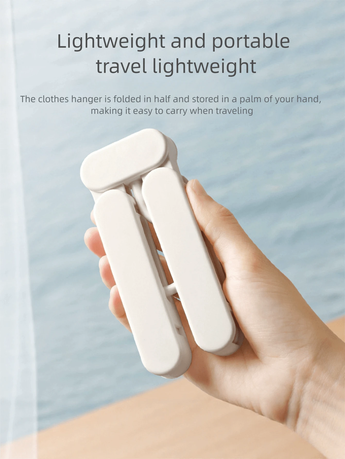 Foldable Clothes Hanger, Multi-Functional Drying Rack, Compact Portable Clothes Hanger, Non-Slip Thickened Damage Free Travel Hanger With Clips, Space-Saving And Easy To Store