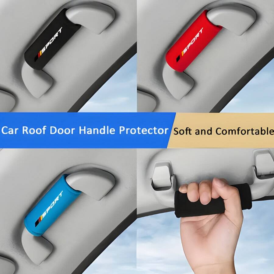 1 tấm bảo vệ tay nắm cửa xe hơi bằng vải lông mịn, phù hợp với xe Audi, BMW, Mercedes Benz, VW, có ba màu để lựa chọn, có thể tự do kết hợp để trang trí cho xe của bạn - Nhiều màu - Xem 1