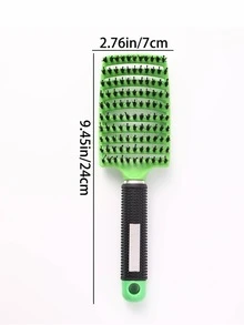 Cepillo de pelo de cerdas de jabalí con arco grande hueco, adecuado para hombres y mujeres, con función de masaje del cuero cabelludo, se puede usar para cabello seco y húmedo, fácil de transportar. Es un regalo ideal para el Día de San Valentín y el Día de la Madre. - Multicolor - Ver 18