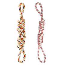 1pc Durable Woven Rope Dog Toy | Interactive Chewing And Tug-Of-War Game, Suitable For All Dog Breeds | Random Color, Suitable For Large Dogs, Puppy Toy - Multicolor - View 1